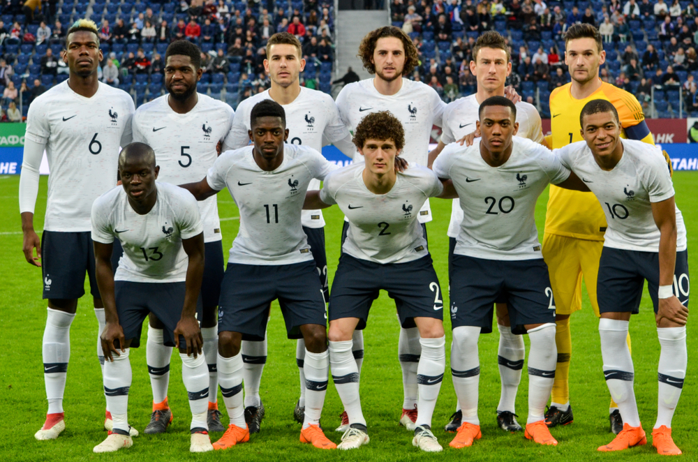 Diverse France National Team in 2018